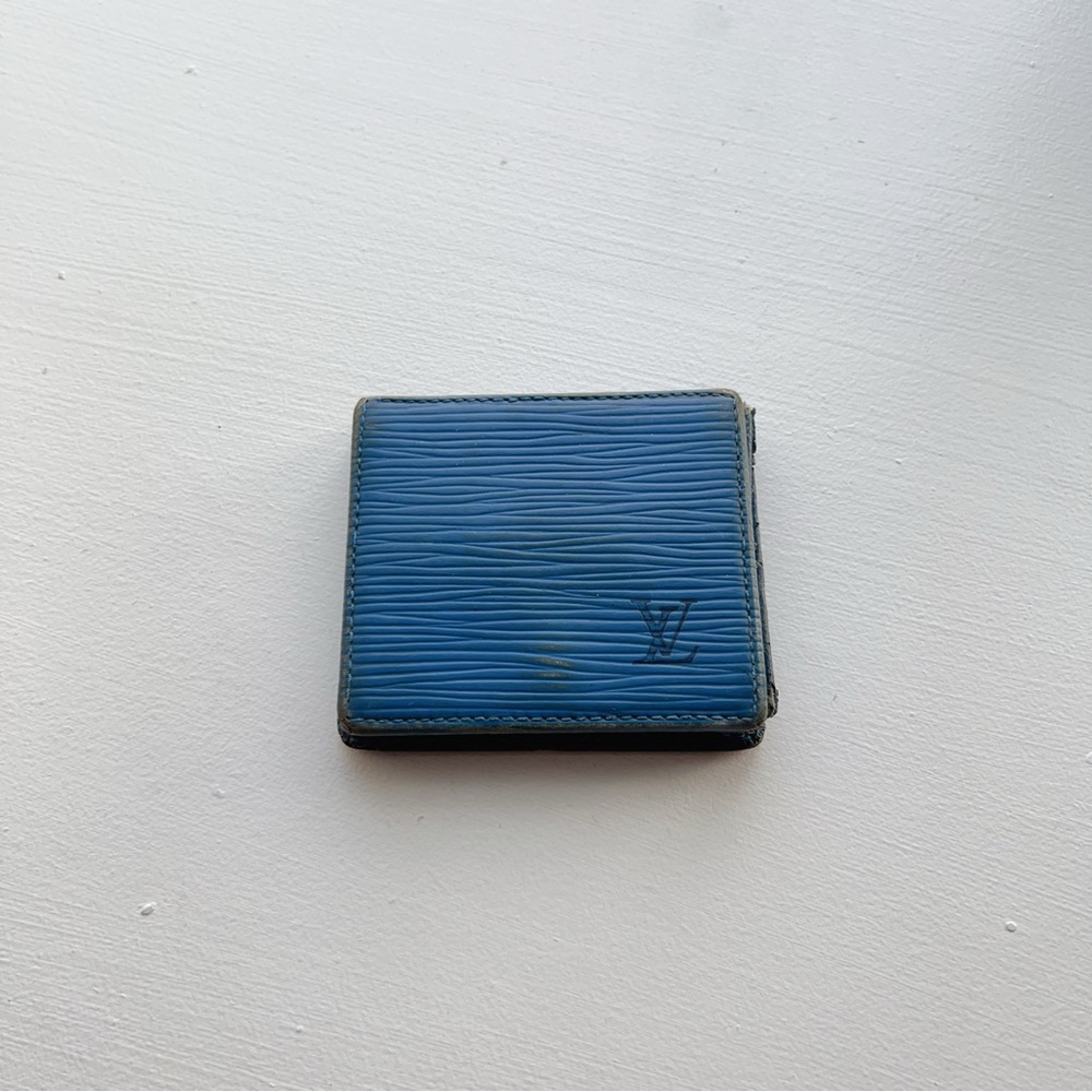 Authentic Louis Vuitton Coin Purse Blue